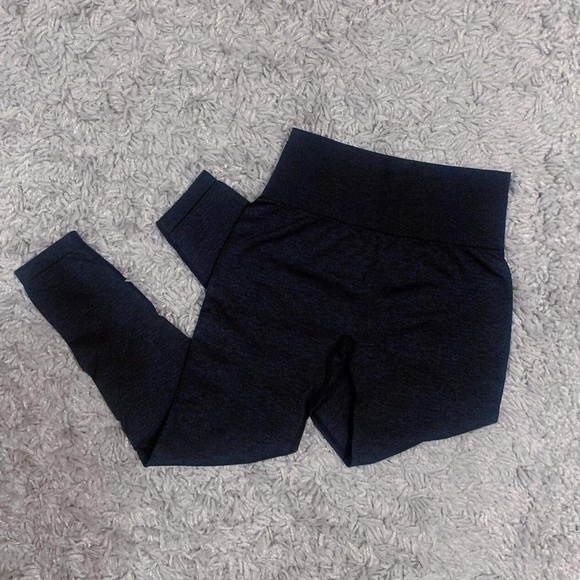 3Pc Black Vital Seamless Set (Shorts,Leggings,Top) - Picture 4 of 4